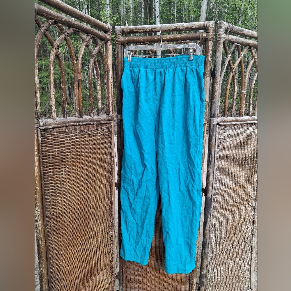 🍀3/15 80s Vintage Woman's Blue Pants